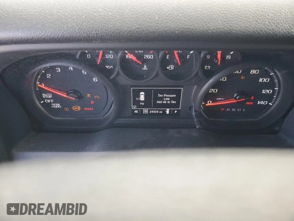2022 Chevrolet Silverado 1500 Custom with VIN 3GCPDBEK8NG605640, listed as a Copart auction lot 43718225 with 24,424 mi miles and Salvage Title. Bid and sale history available at carsss.com. Image 9.