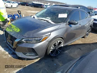 2022 Nissan Sentra SR with VIN 3N1AB8DV3NY227296, listed as a IAAI auction lot 41542797 with 41,436 mi miles. Bid and sale history available at carsss.com. Image 2.