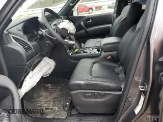 2023 Nissan Armada SL with VIN JN8AY2BA6P9400489, listed as a Copart auction lot 46161095 with 17,542 mi miles and Salvage Title. Bid and sale history available at carsss.com. Image 7.