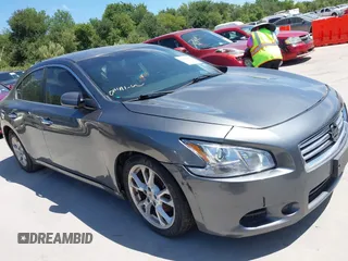2014 Nissan Maxima SV with VIN 1N4AA5AP9EC445598, listed as a IAAI auction lot 42837072 with 147,930 mi miles and . Bid and sale history available at DreamBid. Image 1.