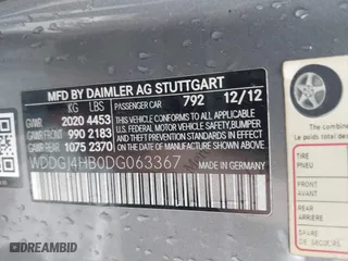 2013 Mercedes-Benz C-Class C 250 with VIN WDDGJ4HB0DG063367, listed as a IAAI auction lot 41705674 with 149,422 mi miles. Bid and sale history available at carsss.com. Image 9.