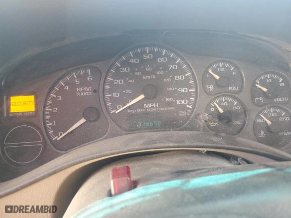 2002 Chevrolet Tahoe LT with VIN 1GNEC13Z42R154763, listed as a Copart auction lot 48247125 with 318,670 mi miles and Salvage Title. Bid and sale history available at carsss.com. Image 9.