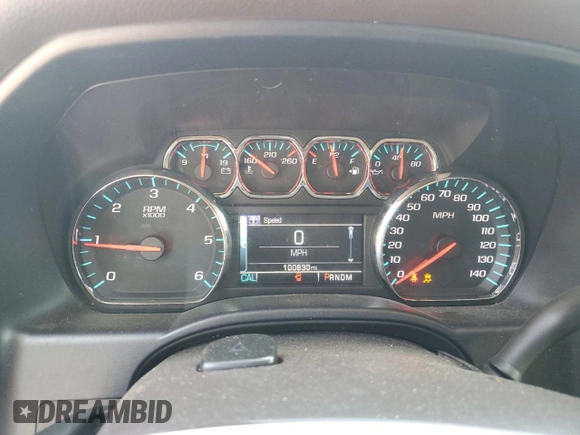 2016 Chevrolet Silverado 1500 LT with VIN 1GCRCREC8GZ244426, listed as a Copart auction lot 50724685 with 100,830 mi miles and Salvage Title. Bid and sale history available at DreamBid. Image 9.