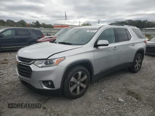 2018 Chevrolet Traverse LT z VIN 1GNERHKW7JJ254609, wystawiony jako Copart lot #79680514 z przebiegiem 133 493 mil mil oraz Szkoda całkowita • Salvage title. Historia ofert i sprzedaży dostępna na DreamBid. Obrazek 1.