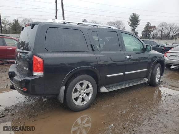2012 Nissan Armada Platinum with VIN 5N1AA0NE5CN615782, listed as a Copart auction lot 44079225 with NaN miles and Salvage Title. Bid and sale history available at carsss.com. Image 3.