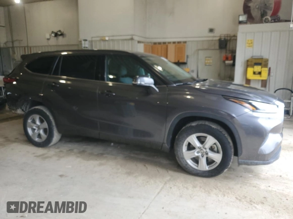 2021 Toyota Highlander L with VIN 5TDZZRAHXMS066838, listed as a Copart auction lot 55137845 with 77,800 mi miles and Salvage title. Bid and sale history available at DreamBid. Image 4.
