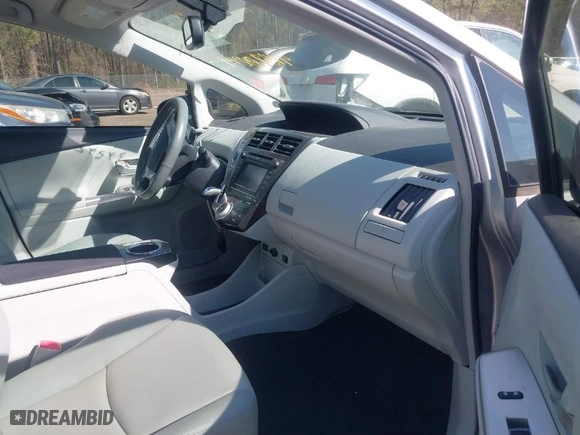 2012 Toyota Prius v Two with VIN JTDZN3EU7C3177010, listed as a IAAI auction lot 41870014 with 79,609 mi miles. Bid and sale history available at carsss.com. Image 5.