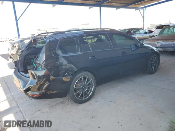 2017 Volkswagen Golf SportWagen S with VIN 3VW017AU0HM503220, listed as a Copart auction lot 61067774 with 41,155 mi miles and Salvage Title. Bid and sale history available at carsss.com. Image 3.