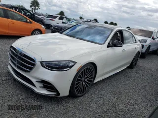 2023 Mercedes-Benz S-Class S 500 with VIN W1K6G6DB0PA171636, listed as a Copart auction lot 74588714 with 0 mi miles and Salvage Title. Bid and sale history available at carsss.com. Image 1.