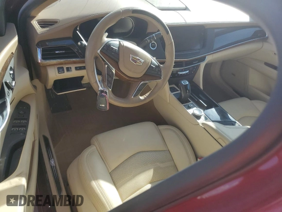 2019 Cadillac CT6 Platinum AWD with VIN 1G6KV5RJ6KU144153, listed as a Copart auction lot 76791024 with 32,818 mi miles and Non repairable. Bid and sale history available at DreamBid. Image 8.