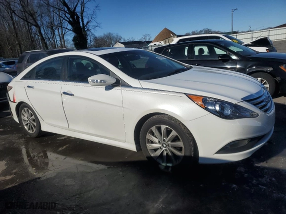 2014 Hyundai Sonata SE with VIN 5NPEC4AC3EH829443, listed as a Copart auction lot 87869005 with 80,223 mi miles and Salvage Title. Bid and sale history available at carsss.com. Image 4.