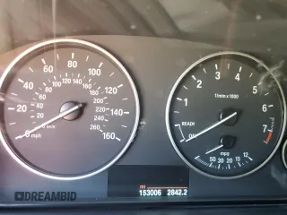 2014 BMW 3 Series 328i with VIN WBA3A5C52EJ464789, listed as a Copart auction lot 56327945 with 153,006 mi miles and Salvage title. Bid and sale history available at DreamBid. Image 9.
