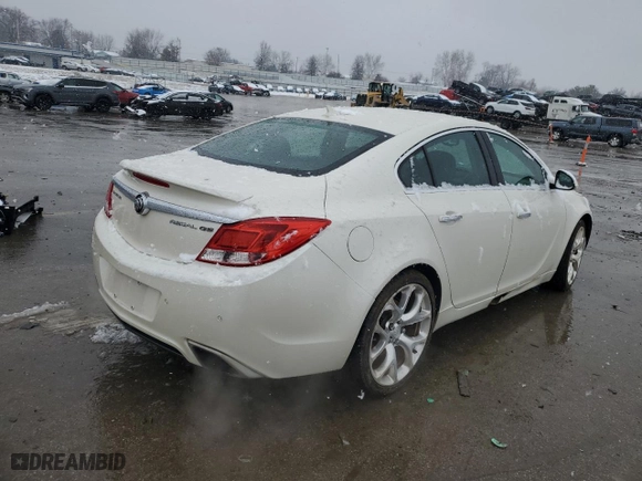 2013 Buick Regal GS with VIN 2G4GV5GVXD9192825, listed as a Copart auction lot 45191895 with NaN miles and Salvage Title. Bid and sale history available at carsss.com. Image 3.