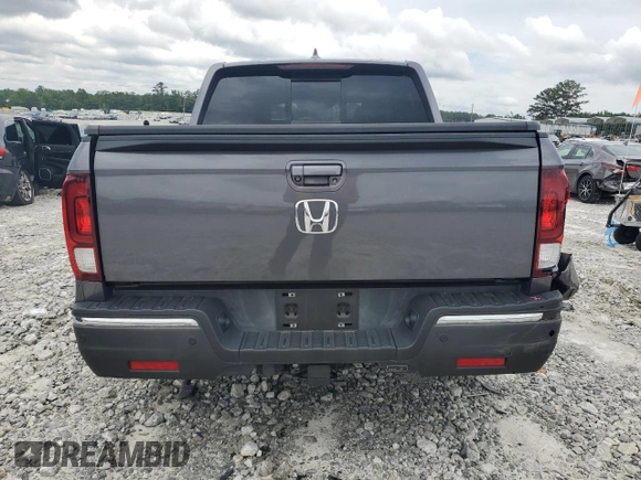 2019 Honda Ridgeline RTL-E with VIN 5FPYK3F77KB005131, listed as a Copart auction lot 60726155 with 81,797 mi miles and Salvage title. Bid and sale history available at DreamBid. Image 6.