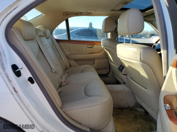 2005 Lexus LS 430 with VIN JTHBN36F255023358, listed as a Copart auction lot 48581895 with 208,206 mi miles and Clean Title. Bid and sale history available at carsss.com. Image 10.