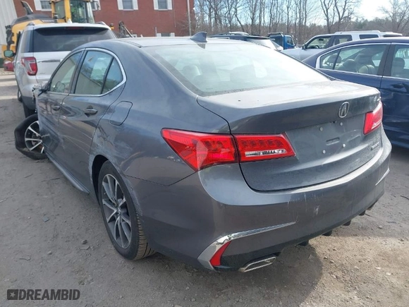 2018 Acura TLX w/Technology Pkg with VIN 19UUB3F57JA003085, listed as a IAAI auction lot 41321352 with 99,365 mi miles. Bid and sale history available at carsss.com. Image 3.