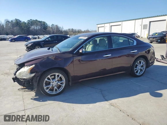 2014 Nissan Maxima 3.5 SV with VIN 1N4AA5AP4EC906061, listed as a Copart auction lot 46363955 with 165,920 mi miles and Salvage Title. Bid and sale history available at carsss.com. Image 1.