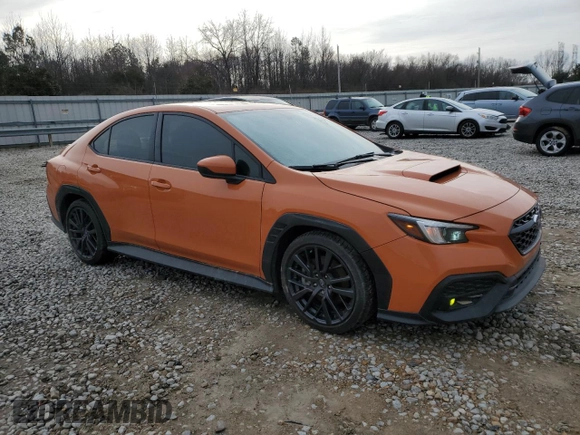 2022 Subaru WRX Premium with VIN JF1VBAF69N9025733, listed as a Copart auction lot 45037225 with 14,791 mi miles and Salvage title. Bid and sale history available at DreamBid. Image 4.