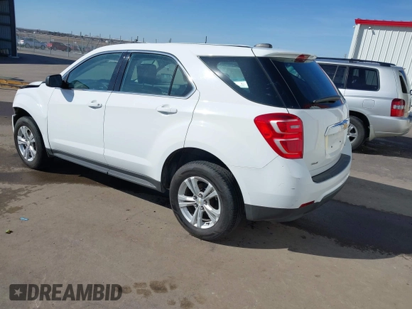 2016 Chevrolet Equinox LS with VIN 2GNALBEK2G1122043, listed as a IAAI auction lot 41757417 with 156,894 mi miles and . Bid and sale history available at carsss.com. Image 3.
