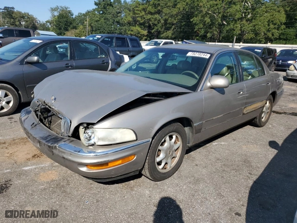 2001 Buick Park Avenue with VIN 1G4CW54K214294964, listed as a Copart auction lot 75270244 with 128,205 mi miles and Salvage Title. Bid and sale history available at carsss.com. Image 1.