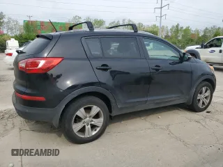 2013 Kia Sportage LX with VIN KNDPB3A25D7448371, listed as a Copart auction lot 53491005 with 187,407 mi miles and Clean title. Bid and sale history available at DreamBid. Image 3.