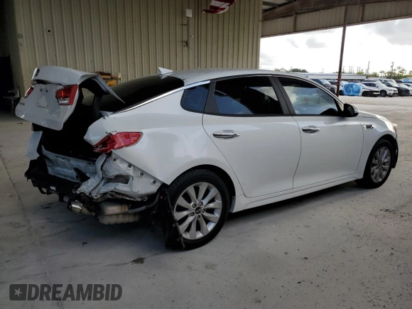 2016 Kia Optima LX with VIN 5XXGT4L38GG008889, listed as a Copart auction lot 51594355 with 93,430 mi miles and Salvage Title. Bid and sale history available at carsss.com. Image 3.