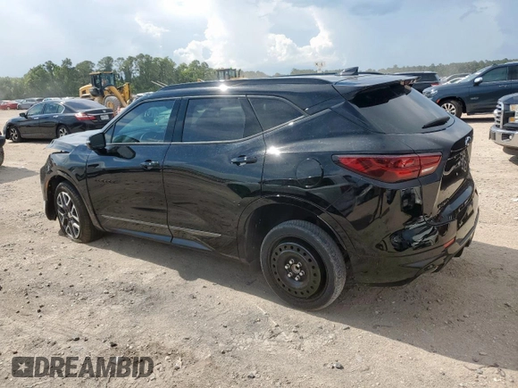 2024 Chevrolet Blazer RS with VIN 3GNKBERS5RS181954, listed as a Copart auction lot 62336035 with 10,701 mi miles and Salvage title. Bid and sale history available at DreamBid. Image 2.