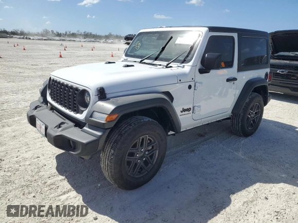 2024 Jeep Wrangler Sport with VIN 1C4PJXAG9RW124892, listed as a Copart auction lot 76882324 with Not provided miles and Salvage title. Bid and sale history available at DreamBid. Image 1.