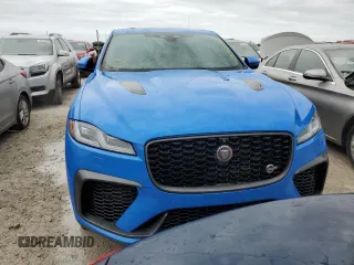2023 Jaguar F-Pace SVR with VIN SADCZ2EE7PA704045, listed as a Copart auction lot 75995704 with Not Provided miles and Non Repairable. Bid and sale history available at DreamBid. Image 5.