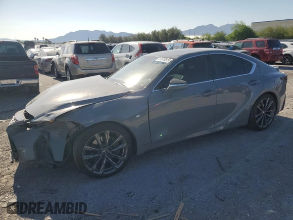 2024 Lexus IS 350 F Sport with VIN JTHGZ1B24R5074190, listed as a Copart auction lot 57615815 with 7,209 mi miles and Salvage title. Bid and sale history available at DreamBid. Image 1.