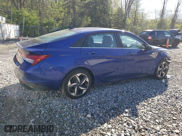 2022 Hyundai Elantra SEL z VIN KMHLN4AG9NU341703, wystawiony jako Copart lot #55013655 z przebiegiem 51 695 mil mil oraz Szkoda całkowita • Salvage title. Historia ofert i sprzedaży dostępna na DreamBid. Obrazek 3.