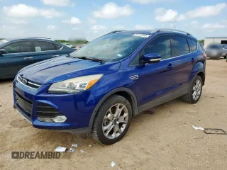 2014 Ford Escape Titanium z VIN 1FMCU0J99EUE25386, wystawiony jako Copart lot #59137555 z przebiegiem 156 643 mil mil oraz Szkoda całkowita • Salvage title. Historia ofert i sprzedaży dostępna na DreamBid. Obrazek 1.