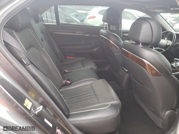2017 Genesis G90 5.0L Ultimate with VIN KMHG54JH6HU034553, listed as a Copart auction lot 57275504 with 70,472 mi miles and Salvage Title. Bid and sale history available at carsss.com. Image 10.