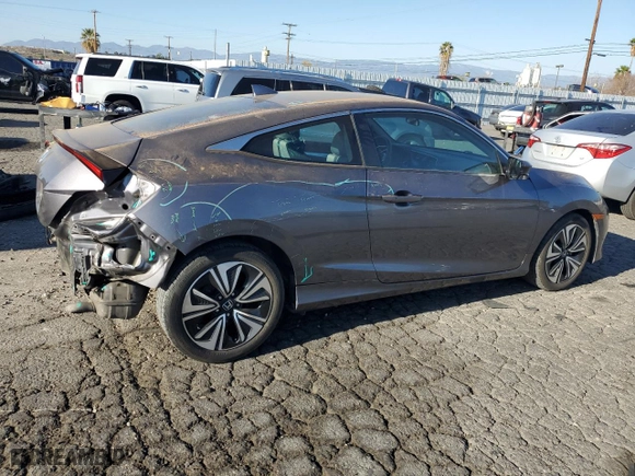 2016 Honda Civic Coupe EX-T with VIN 2HGFC3B39GH353368, listed as a Copart auction lot 46641415 with 149,167 mi miles and Salvage Title. Bid and sale history available at carsss.com. Image 3.