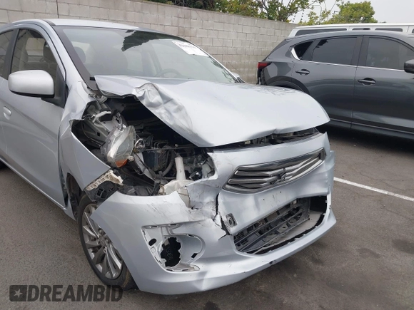 2018 Mitsubishi Mirage ES with VIN ML32F3FJ3JHF12434, listed as a IAAI auction lot 42588116 with 50,092 mi miles and . Bid and sale history available at DreamBid. Image 6.