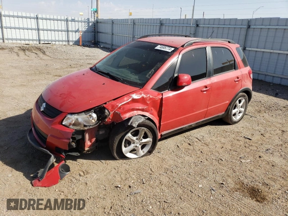 2008 Suzuki SX4 with VIN JS2YB413585105781, listed as a Copart auction lot 74695774 with 110,079 mi miles and Salvage Title. Bid and sale history available at carsss.com. Image 1.