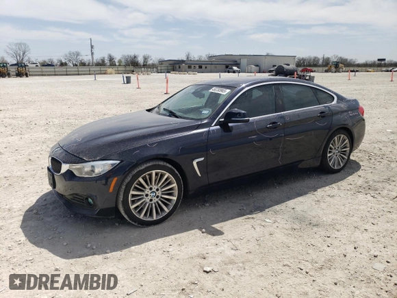 2015 BMW 4 Series 435i with VIN WBA4B1C52FD955115, listed as a Copart auction lot 49230965 with 91,383 mi miles and Salvage title. Bid and sale history available at DreamBid. Image 1.