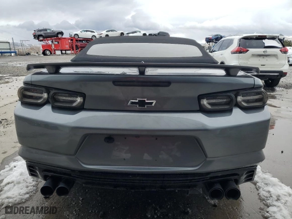 2022 Chevrolet Camaro LT1 with VIN 1G1FF3D72N0100375, listed as a Copart auction lot 83472264 with 12,869 mi miles and Salvage Title. Bid and sale history available at carsss.com. Image 6.