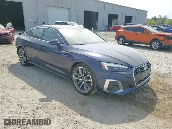 2023 Audi A5 Sportback S line Premium Plus with VIN WAUFACF54PA030079, listed as a Copart auction lot 46830254 with 10,751 mi miles. Bid and sale history available at carsss.com. Image 10.