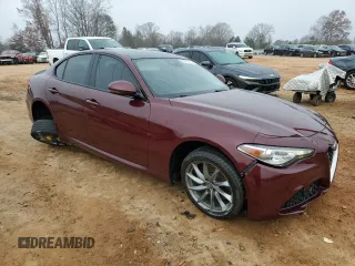 2017 Alfa Romeo Giulia with VIN ZARFAEBN6H7557923, listed as a Copart auction lot 85312714 with 54,205 mi miles and Salvage Title. Bid and sale history available at carsss.com. Image 4.