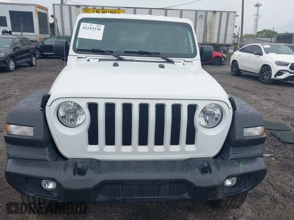 2021 Jeep Wrangler Unlimited Willys with VIN 1C4HJXDG9MW582361, listed as a IAAI auction lot 42243238 with 78,692 mi miles and . Bid and sale history available at DreamBid. Image 12.