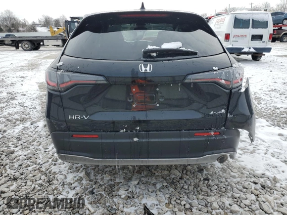 2024 Honda HR-V Sport with VIN 3CZRZ2H59RM758786, listed as a Copart auction lot 45756845 with 21,430 mi miles and Salvage Title. Bid and sale history available at carsss.com. Image 6.