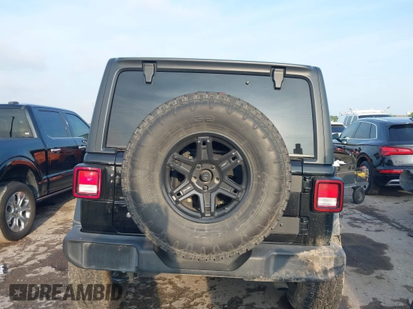 2020 Jeep Wrangler Unlimited Sport S with VIN 1C4HJXDN2LW165046, listed as a IAAI auction lot 42400876 with 92,100 mi miles and . Bid and sale history available at DreamBid. Image 16.