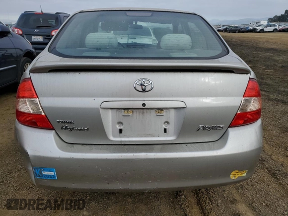 2001 Toyota Prius with VIN JT2BK12U110028232, listed as a Copart auction lot 89214365 with 103,659 mi miles and Clean Title. Bid and sale history available at carsss.com. Image 6.