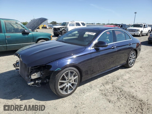 2022 Mercedes-Benz E-Class E 350 with VIN W1KZF8DB9NB025609, listed as a Copart auction lot 51871445 with 65,539 mi miles and Salvage Title. Bid and sale history available at carsss.com. Image 1.