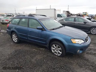 2006 Subaru Legacy Wagon Outback 2.5i Ltd with VIN 4S4BP62C667338416, listed as a IAAI auction lot 41155200 with 151,415 mi miles. Bid and sale history available at carsss.com. Image 1.