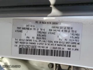 2014 Mazda Mazda2 Sport with VIN JM1DE1KZ8E0188830, listed as a Copart auction lot 73216064 with 119,614 mi miles and Salvage Title. Bid and sale history available at carsss.com. Image 14.