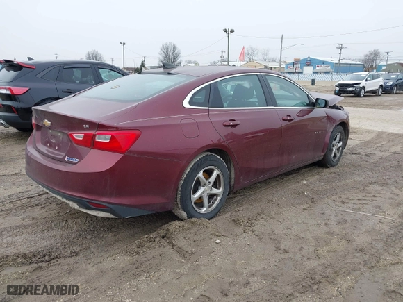 2016 Chevrolet Malibu LS with VIN 1G1ZB5ST9GF203071, listed as a IAAI auction lot 41729441 with 103,102 mi miles. Bid and sale history available at carsss.com. Image 4.