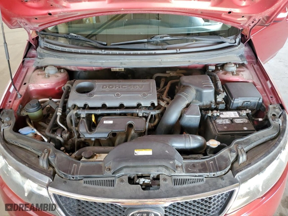 2010 Kia Forte EX with VIN KNAFU4A21A5118663, listed as a Copart auction lot 50329235 with 117,469 mi miles and Salvage Title. Bid and sale history available at carsss.com. Image 12.