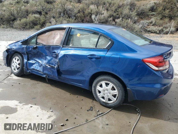 2015 Honda Civic Sedan LX with VIN 19XFB2F54FE246102, listed as a Copart auction lot 50583465 with 107,235 mi miles and Salvage Title. Bid and sale history available at carsss.com. Image 2.
